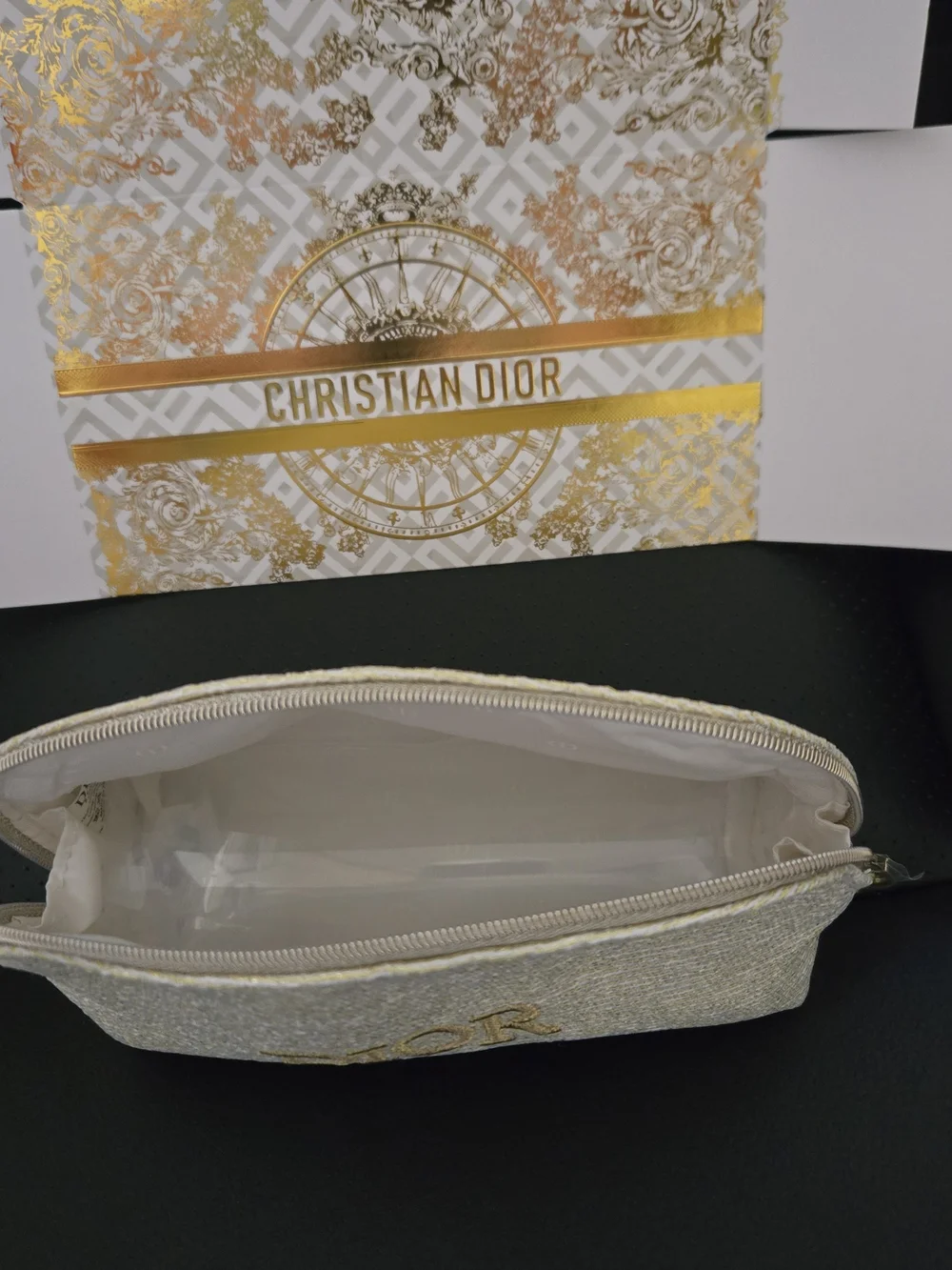 Dior pouch gold